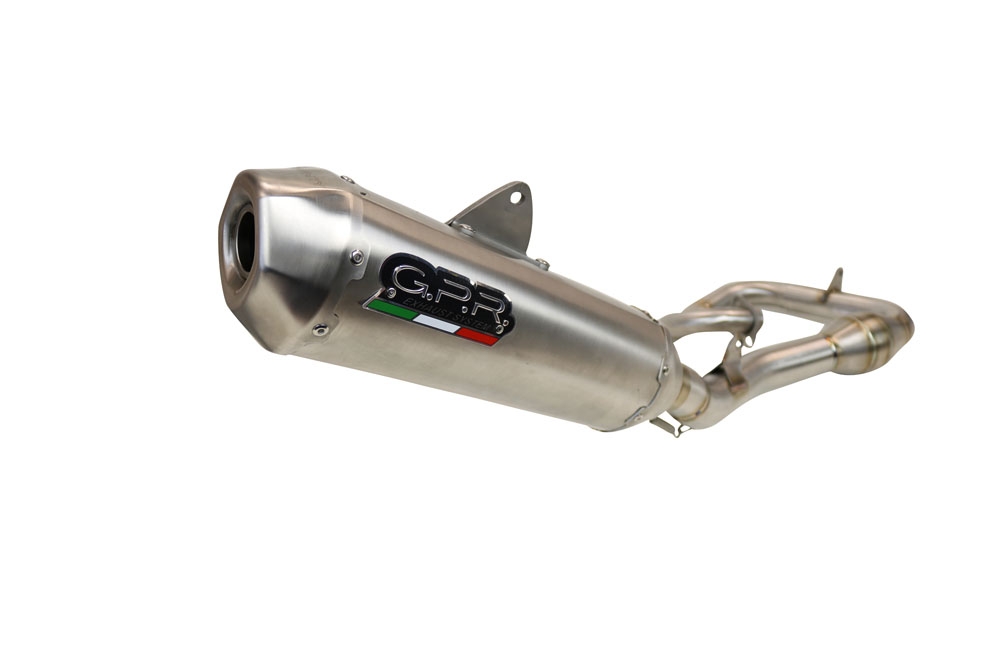 GPR exhaust compatible with  Yamaha YZ450F 2014-2017, Pentacross Inox, Full system exhaust, including removable db killer/spark arrestor 