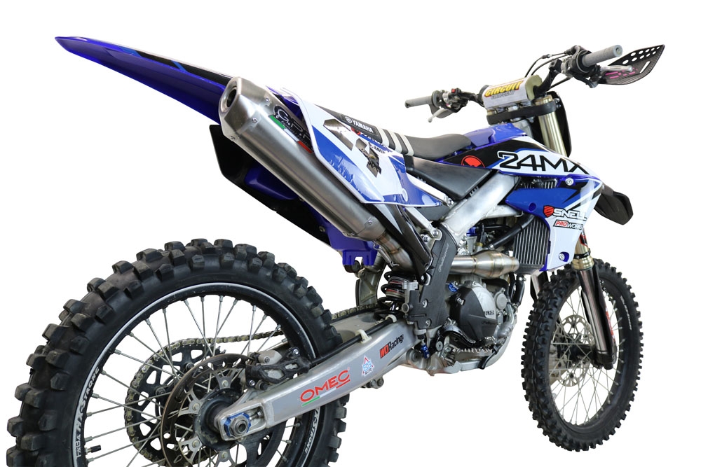 GPR exhaust compatible with  Yamaha YZ250FX 2020-2024, Pentacross FULL Titanium, Full system exhaust, including removable db killer/spark arrestor 