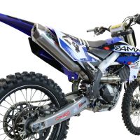 GPR exhaust compatible with  Yamaha YZ250FX 2020-2024, Pentacross FULL Titanium, Full system exhaust, including removable db killer/spark arrestor 