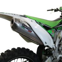 GPR exhaust compatible with  Kawasaki KX450F 2012-2015, Pentacross Titanium, Full system exhaust, including removable db killer/spark arrestor 