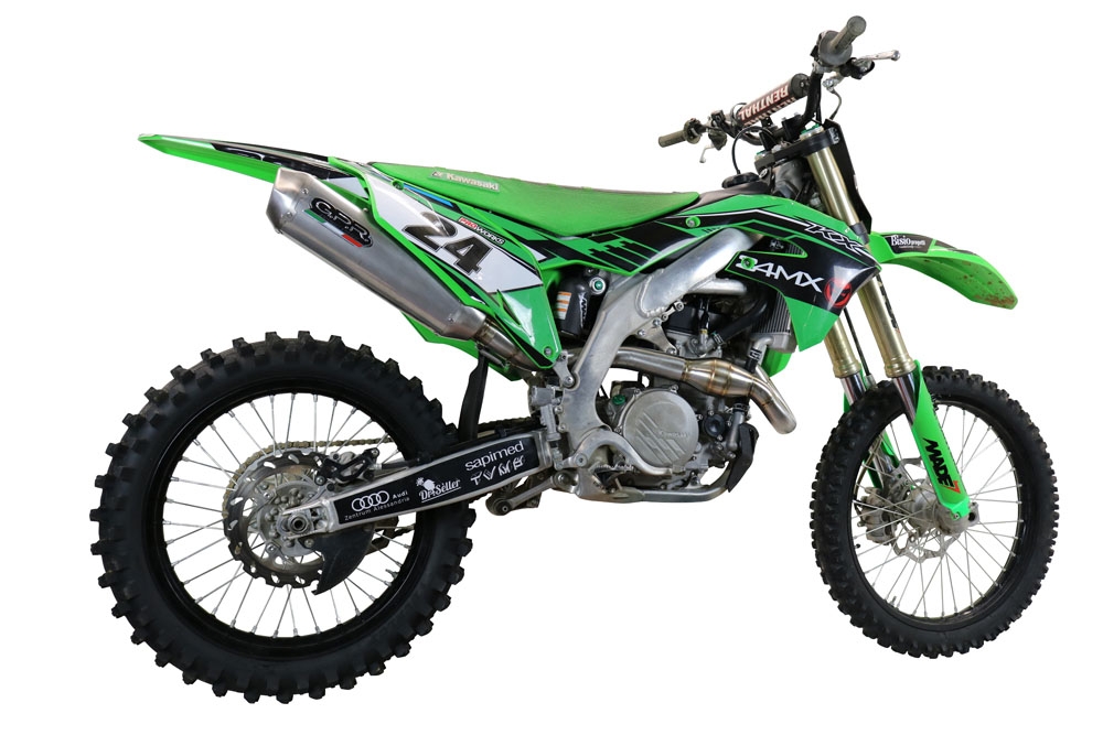 GPR exhaust compatible with Kawasaki KX450F 2021-2023, Pentacross Inox,  Full system exhaust, including removable db killer/spark arrestor -  Approved Motorcycle and Scooter Exhaust | GPR σσ Born to Run™ σσ Made in  Italy