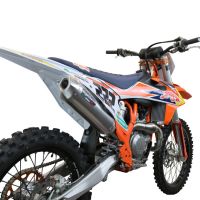 GPR exhaust compatible with  Ktm 450 XC-F 2023-2024, Pentacross FULL Titanium, Full system exhaust, including removable db killer/spark arrestor 