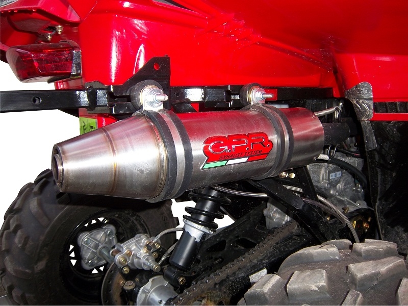 GPR exhaust compatible with  Polaris Scrambler 500 2001-2012, Deeptone Atv, Full system exhaust, including removable db killer  