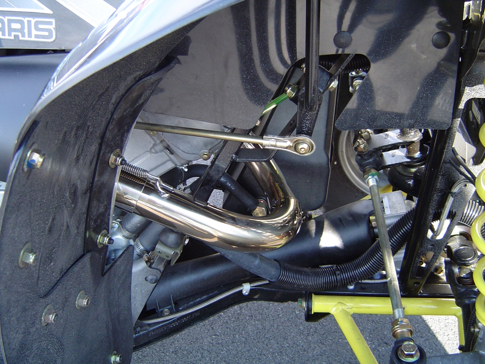 GPR exhaust compatible with  Polaris Scrambler 500 2001-2012, Deeptone Atv, Full system exhaust, including removable db killer  