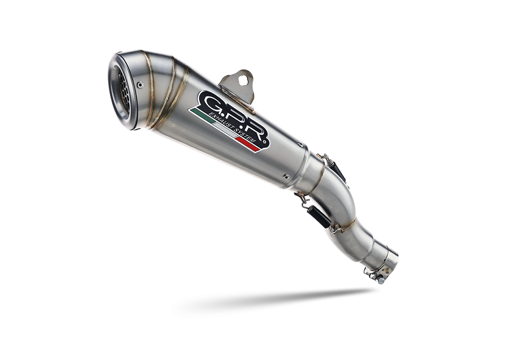 GPR exhaust compatible with  Kawasaki Z400 2023-2024, Powercone Evo, Slip-on exhaust including removable db killer and link pipe 
