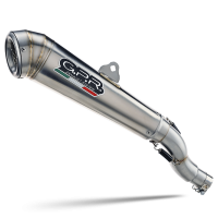 GPR exhaust compatible with  Honda CBR500R 2012-2016, Powercone Evo, Slip-on exhaust including removable db killer and link pipe 