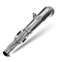 GPR exhaust compatible with  Bmw R1200GS - Adventure 2010-2012, Powercone Evo, Slip-on exhaust including removable db killer and link pipe 