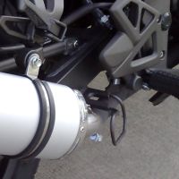 GPR exhaust compatible with  Kymco Quannon 125 2007-2016, Satinox , Slip-on exhaust including removable db killer and link pipe 