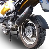 GPR exhaust compatible with  Bmw R850R 2003-2007, Furore Nero, Slip-on exhaust including removable db killer and link pipe 