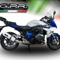 GPR exhaust compatible with  Bmw R1200RS LC 2017-2019, Albus Evo4, Slip-on exhaust including removable db killer and link pipe 