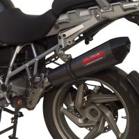 GPR exhaust compatible with  Bmw R1200GS - Adventure 2010-2012, Gpe Ann. Poppy, Slip-on exhaust including removable db killer and link pipe 