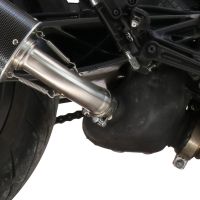 GPR exhaust compatible with  Ktm 390 DUKE 2021-2023, GP Evo4 Titanium, Slip-on exhaust including removable db killer and link pipe 