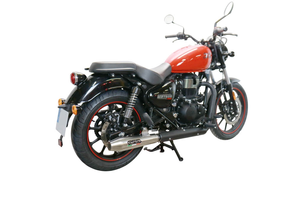 GPR exhaust compatible with  Royal Enfield Meteor 350 2021-2023, Ultracone, Slip-on exhaust including link pipe 