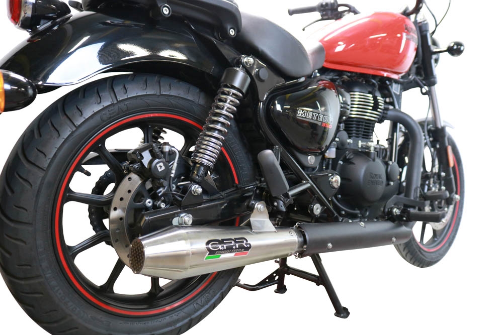 GPR exhaust compatible with  Royal Enfield Classic 350 2021-2023, Ultracone, Slip-on exhaust including link pipe 