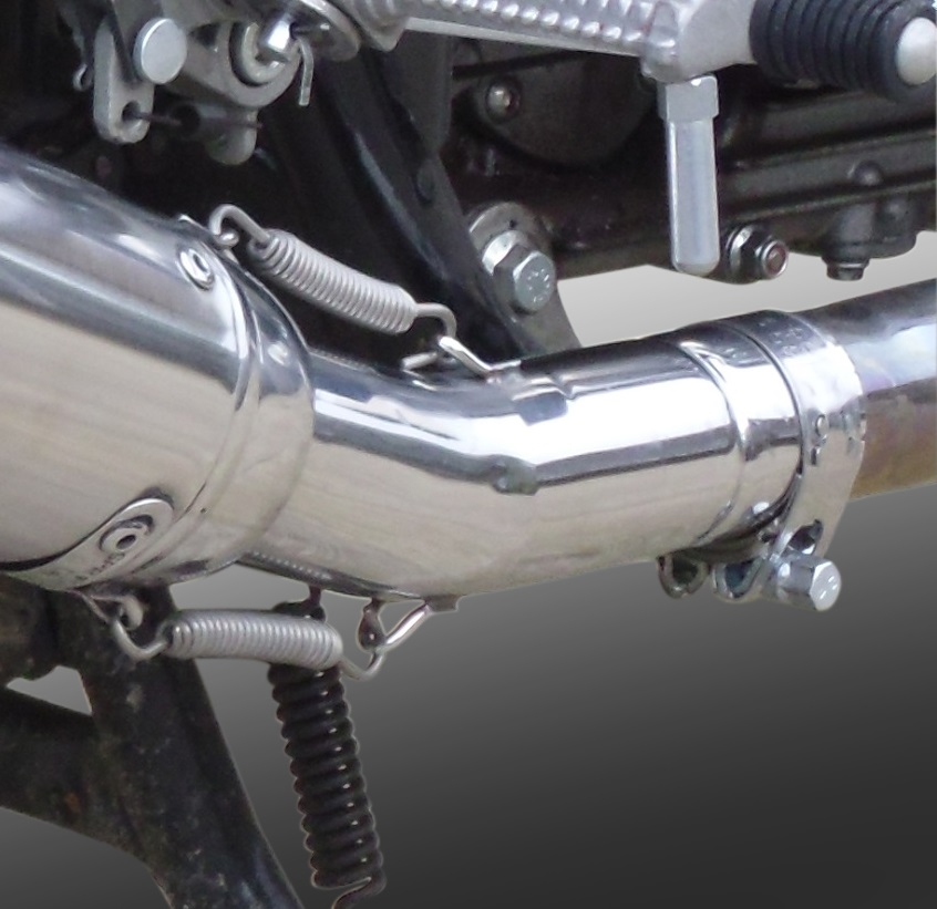 GPR exhaust compatible with  Royal Enfield Continental GT 535  2014-2016, Vintacone, Slip-on exhaust including link pipe 