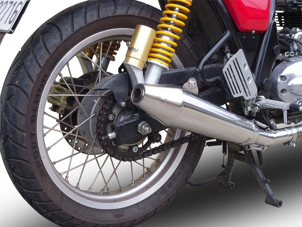 GPR exhaust compatible with  Royal Enfield Continental GT 535  2014-2016, Vintacone, Slip-on exhaust including link pipe 