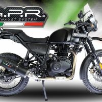 GPR exhaust compatible with  Royal Enfield Himalayan 410 DIAM 42.5 2017-2020, Furore Poppy, Slip-on exhaust including link pipe 