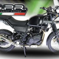 GPR exhaust compatible with  Royal Enfield Himalayan 410 DIAM 42.5 2017-2020, Vintacone, Slip-on exhaust including link pipe and removable db killer 