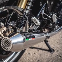 GPR exhaust compatible with  Royal Enfield Continental 650 2021-2024, Ultracone, Dual slip-on exhausts including removable db killers and link pipes 