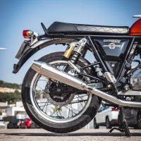 GPR exhaust compatible with  Royal Enfield Continental 650 2019-2020, Ultracone, Dual slip-on exhausts including removable db killers and link pipes 