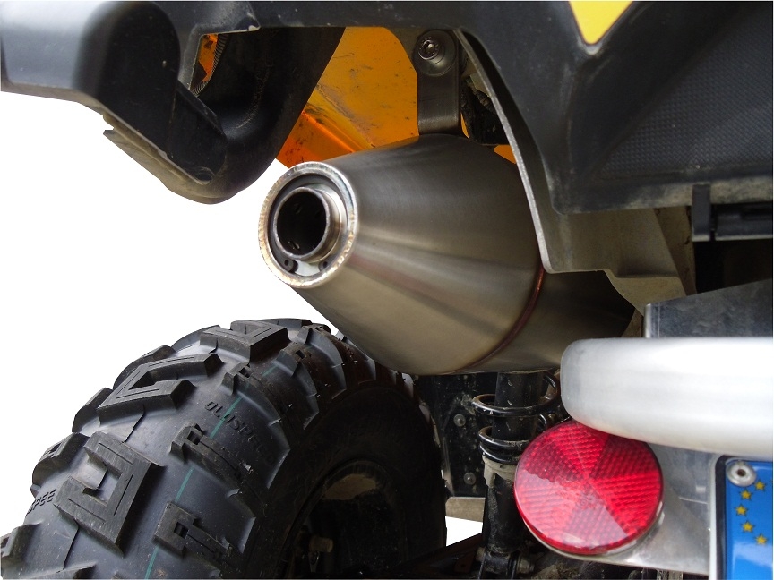 GPR exhaust compatible with  Can Am Outlander 570 Max / XT / XMR 2016-2017, Deeptone Atv, Slip-on exhaust including removable db killer and link pipe 