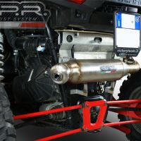 GPR exhaust compatible with  Polaris  Rzr XP 1000  2014-2014, Power Bomb, Slip-on exhaust including removable db killer and link pipe 