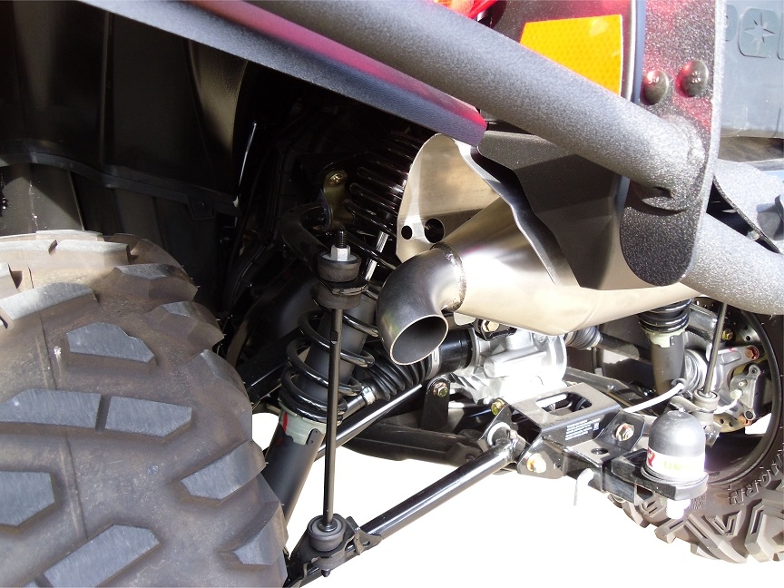 GPR exhaust compatible with  Polaris  Xp 850 / Xp 850 Forest 2010-2014, Power Bomb, Slip-on exhaust including removable db killer and link pipe 