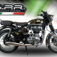 GPR exhaust compatible with  Royal Enfield Classic / Bullet Efi 500 2009-2016, Vintacone, Slip-on exhaust including link pipe 