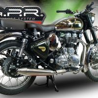 GPR exhaust compatible with  Royal Enfield Classic / Bullet Efi 500 2009-2016, Vintacone, Slip-on exhaust including link pipe 