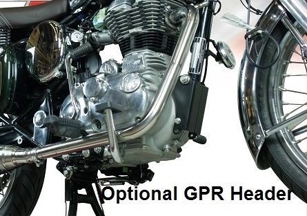 GPR exhaust compatible with  Royal Enfield Himalayan 410 2021-2024, Decatalizzatore, Decat pipe 