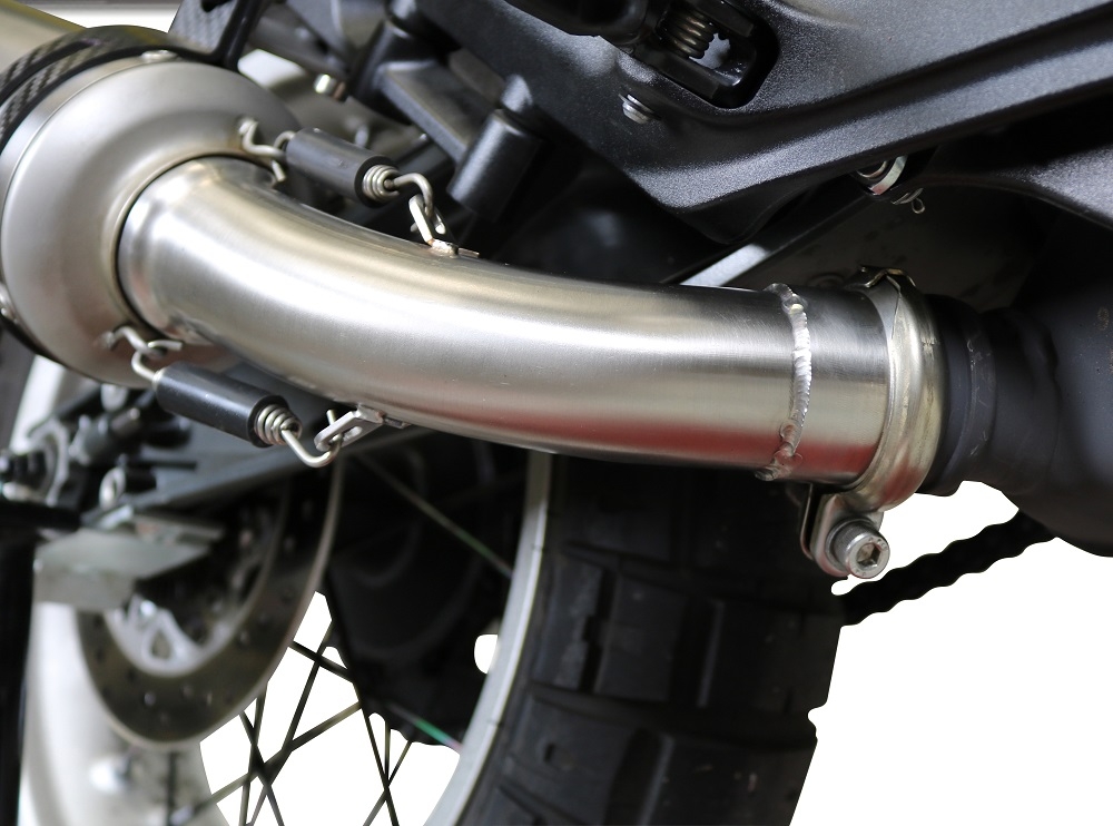 Exhaust compatible with Husqvarna Vitpilen 401 2018-2019, Albus Evo4, Slip-on exhaust including removable db killer and link pipe 