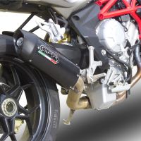 GPR exhaust compatible with  Mv Agusta F3 800 2017-2020, Gpe Ann. Poppy, Slip-on exhaust including link pipe and removable db killer 