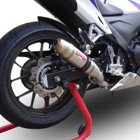 GPR exhaust compatible with  Honda CBR500R 2023-2024, Deeptone Inox, Slip-on exhaust including removable db killer and link pipe 