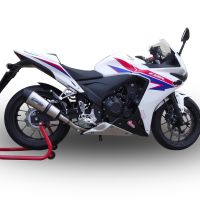 GPR exhaust compatible with  Honda CBR500R 2012-2018, Gpe Ann. titanium, Slip-on exhaust including link pipe 