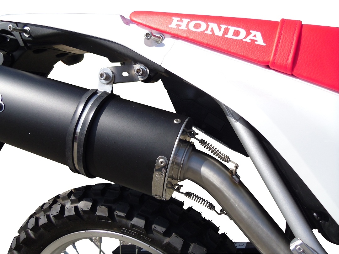 GPR exhaust compatible with  Honda CRF250L / Rally 2017-2020, Gpe Ann. Poppy, Slip-on exhaust including link pipe and removable db killer 