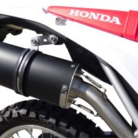 GPR exhaust compatible with  Honda CRF250L / Rally 2017-2020, Gpe Ann. Poppy, Slip-on exhaust including link pipe and removable db killer 