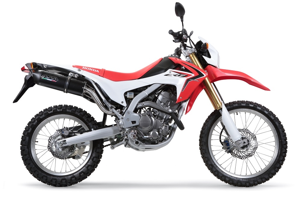 GPR exhaust compatible with  Honda CRF250L 2013-2016, Furore Poppy, Full system exhaust, including removable db killer 