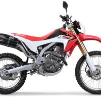 GPR exhaust compatible with  Honda CRF250L / Rally 2017-2020, Furore Evo4 Poppy, Slip-on exhaust including link pipe and removable db killer 