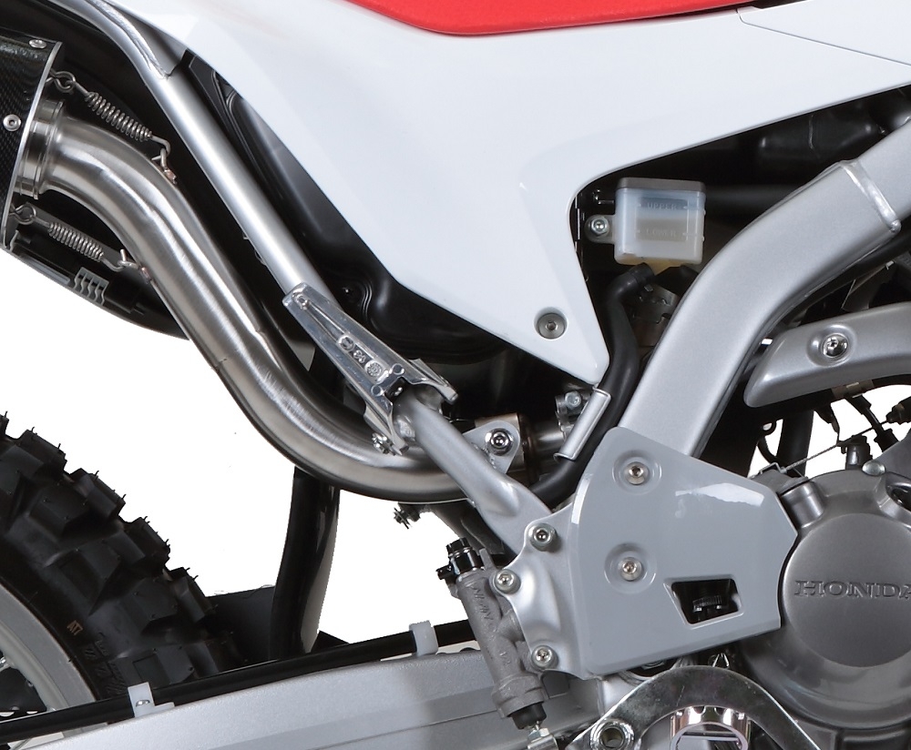 GPR exhaust compatible with  Honda Crf 300L / Rally 2021-2024, Dual Inox, Slip-on exhaust including removable db killer, link pipe and catalyst 