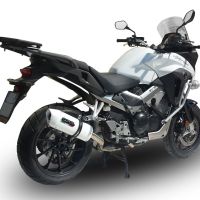 GPR exhaust compatible with  Honda Crossrunner 800 VFR800X 2011-2014, Albus Ceramic, Slip-on exhaust including removable db killer and link pipe 