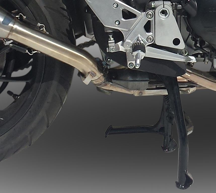 GPR exhaust compatible with  Honda Crossrunner 800 VFR800X 2015-2016, Gpe Ann. Poppy, Slip-on exhaust including removable db killer and link pipe 