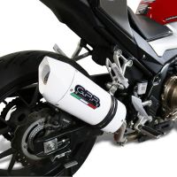 GPR exhaust compatible with  Honda CB500F 2019-2020, Albus Evo4, Slip-on exhaust including removable db killer and link pipe 