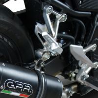 GPR exhaust compatible with  Honda CB500X 2016-2018, M3 Inox , Slip-on exhaust including removable db killer and link pipe 