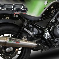 GPR exhaust compatible with  Honda Rebel 300 2017-2020, Ultracone, Slip-on exhaust including removable db killer and link pipe 