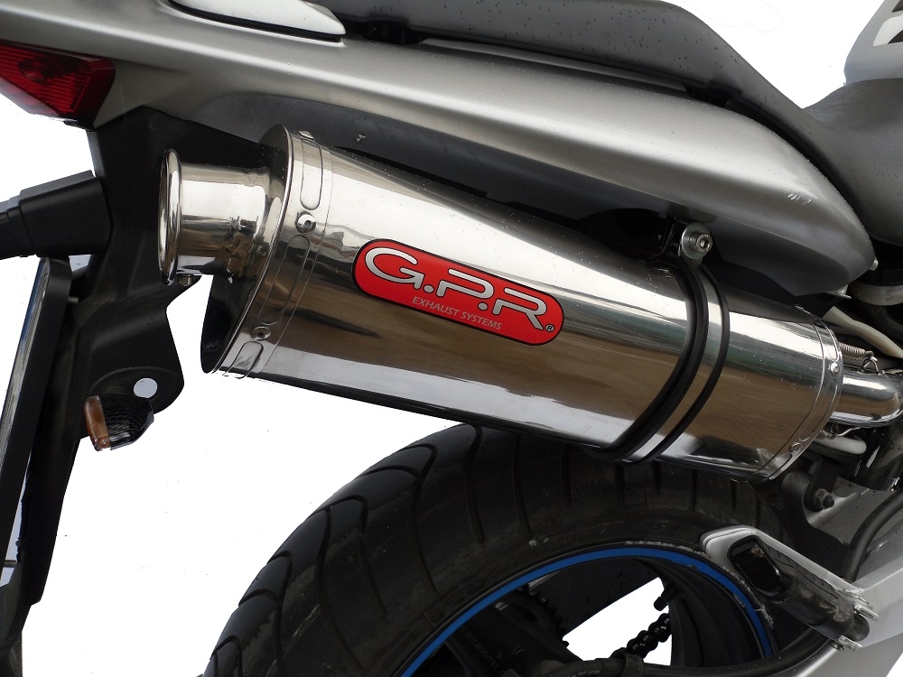 GPR exhaust compatible with  Honda CB600F Hornet 2003-2006, Trioval, Slip-on exhaust including removable db killer and link pipe 