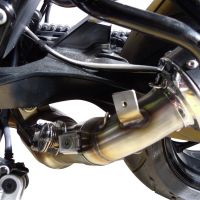 GPR exhaust compatible with  Husqvarna Nuda 900 900R 2012-2013, Furore Nero, Slip-on exhaust including link pipe 