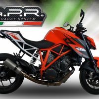 GPR exhaust compatible with  Ktm 1290 Superduke R 2017-2019, M3 Inox , Slip-on exhaust including removable db killer and link pipe 