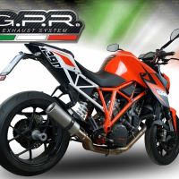 GPR exhaust compatible with  Ktm 1290 Superduke R 2017-2019, M3 Inox , Slip-on exhaust including removable db killer and link pipe 