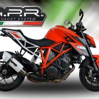 GPR exhaust compatible with  Ktm 1290 Superduke R 2017-2019, Albus Evo4, Slip-on exhaust including removable db killer and link pipe 