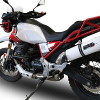 GPR exhaust compatible with  Moto Guzzi V85TT 2021-2023, Albus Evo4, Slip-on exhaust including removable db killer and link pipe 